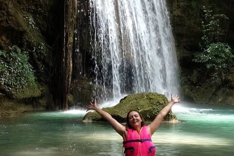 Private Excursion to Floating Market and Erawan Waterfall
