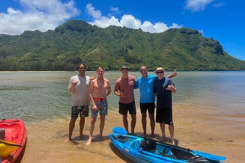 Kahana Bay River to Ocean: Uthyrning av kajak och Stand Up Paddle Board