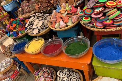 Marrakech souks and Foundoks