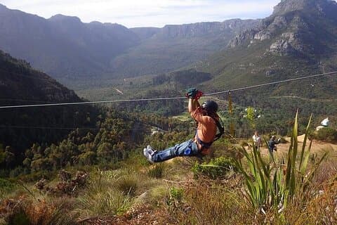 Dégustation de vins en tyrolienne au Cap et visite privée de Table Mountain