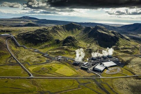 Tour en hélicoptère au départ de Reykjavik : région de Hengill avec atterrissage sur le site