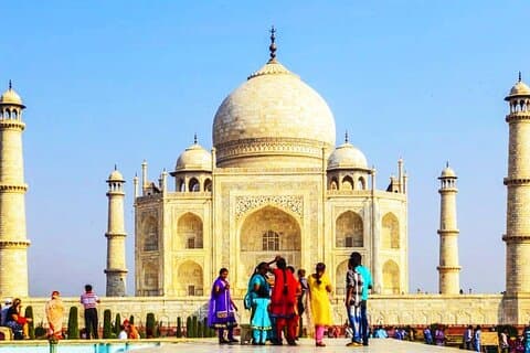 Privater Taj Mahal Tagesausflug mit dem Expresszug mit Mittagessen - alles inklusive
