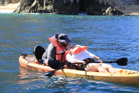 Expérience partagée de kayak et de plongée avec tuba à Cabo San Lucas