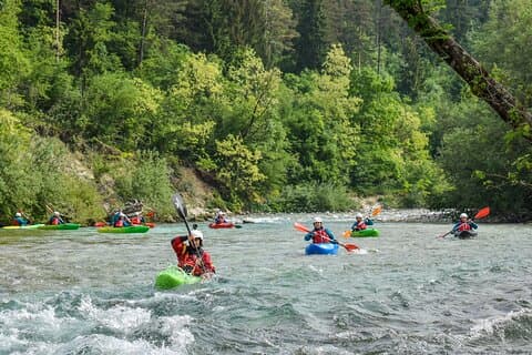 Kajak Emerald Soča-floden