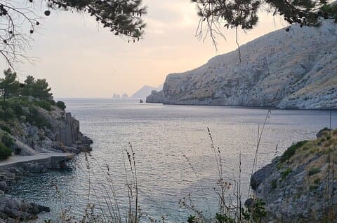 Ieranto bay vandra och simma - Amalfi & Sorrento kusten -