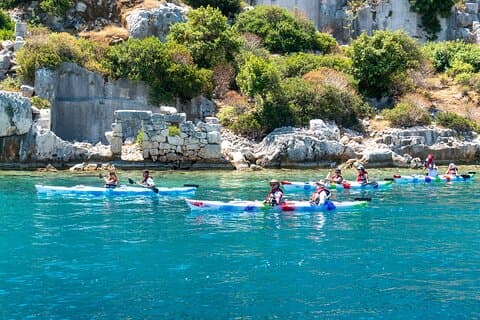 Fra Kas: Guidet Kekova havkajak tur