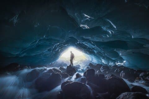 Early Bird Ice Cave with 3 Professional Photos