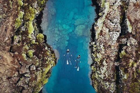 Privat Silfra Snorkling 6 s. gruppe - Møt på stedet - med undervannsbilder