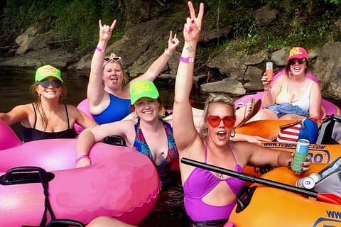Aventure en tube à Asheville