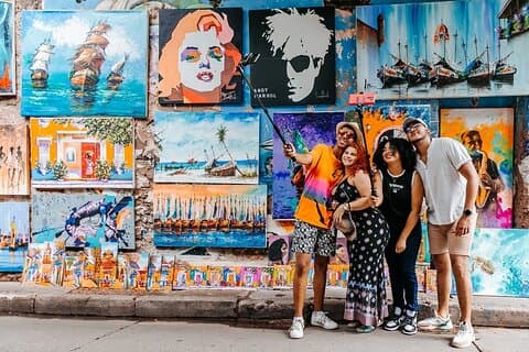 Cartagena: Tour dei selfie del distretto artistico di Getsemani!