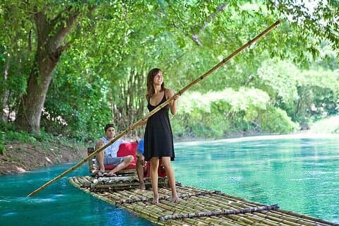 Reiten und Bamboo Rafting von Montego Bay und Falmouth