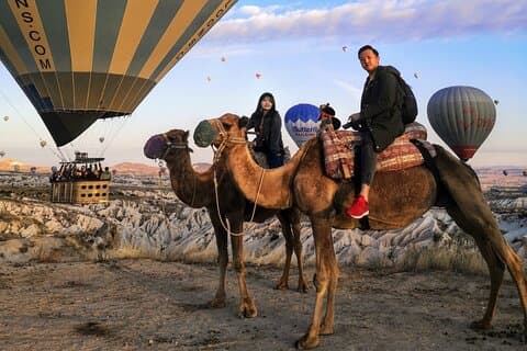 2 heures de safari à dos de chameau en Cappadoce