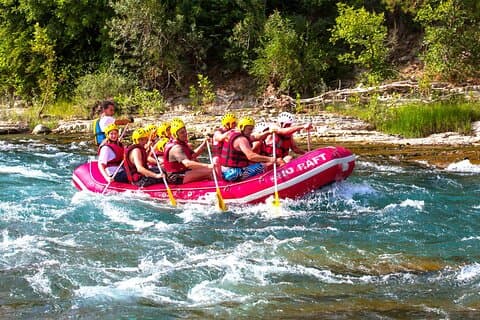 Köprülü Canyon Forsränning, Jeep Safari och Zipline Combo