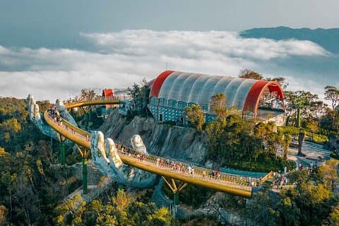 Ba Na Hills billett og kabelbil | valgfri buffet lunsj og spill