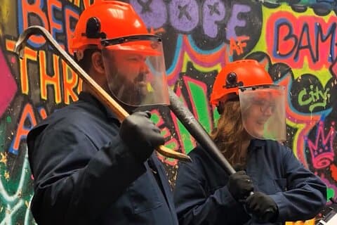Fremont Street Smash Room: Experiência de Rage & Destroy