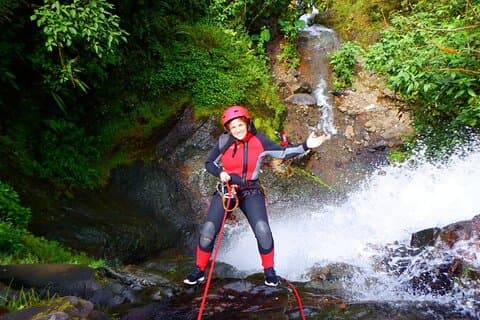Canyoning cloud forest private day trip