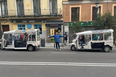 Visite panoramique privée en tuk tuk à Madrid