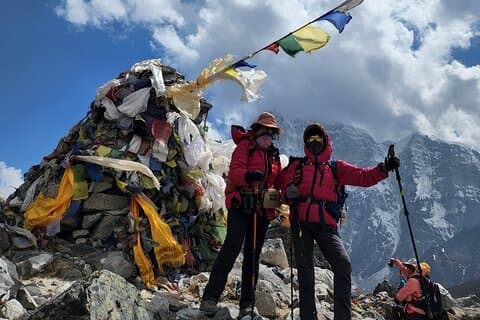 Caminhada no acampamento base do Everest