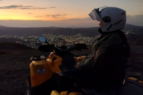 Sunset on Motorcycles in Guanajuato