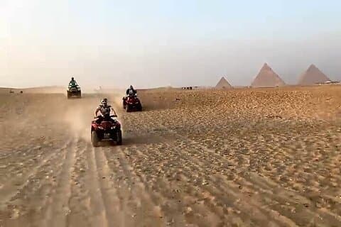 Half Day Tour Giza Pyramids, Sphinx with Sunset Quad Bike (ATV)