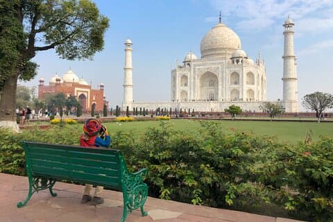 De Delhi : visite tout compris du Taj Mahal en train Gatiman Express