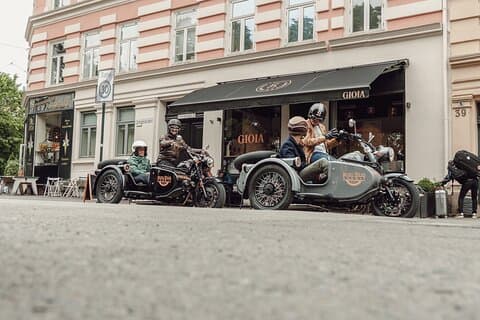 2 uur durende retro zijspan-zijspantour Oslo met hoogtepunten