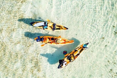 Experiência de caiaque autoguiada de meio dia em Kaneohe Bay Sandbar