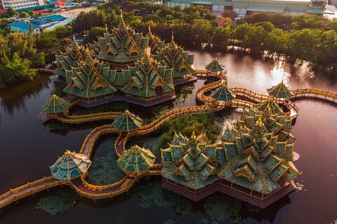 Eksklusiv Erawan & Ancient City privat tur