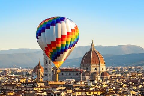 Heißluftballonfahrt über Florenz