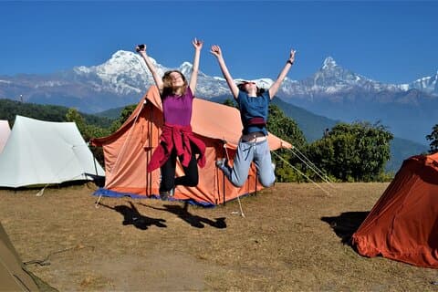 Pokhara: randonnée d'une journée facile au camp australien et au village de Dhampus