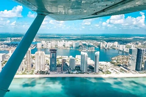 Miami Beach: Privat South Beach flygplanstur med drinkar