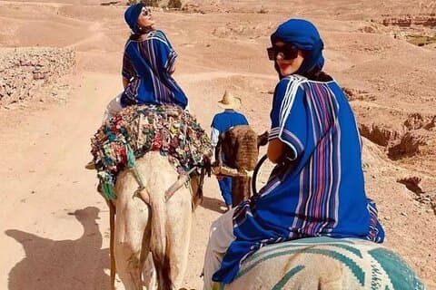 Privater 1-stündiger Kamelritt in Marrakesch mit Sonnenuntergang und Teepause