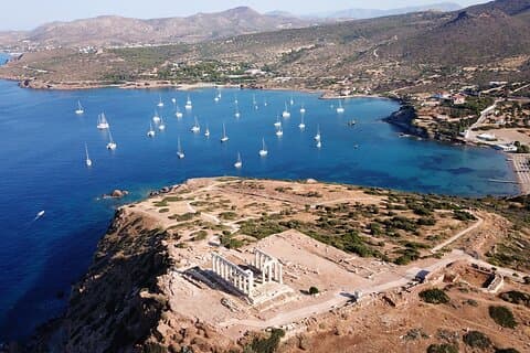 Temple of Poseidon and Cape Sounion Sunset Tour with Audio Guide
