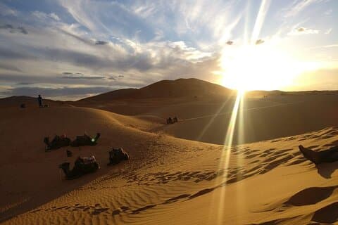 Ørkentur 4 dage fra Marrakech til Merzouga-klitter, kameltur