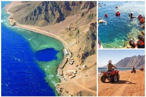 Blue Hole desde Sharm El Sheikh, quad ATV, paseo en camello, almuerzo, recogida
