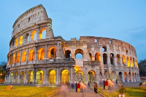 Colosseum by Evening Guided Tour with Optional Arena Floor Access