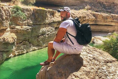 Full-Day Private Guided Wadi Shab and Bimmah Sink Hole Tour