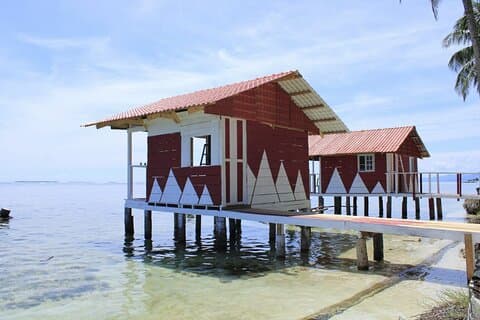 1 Bangalô Noturno Sobre a Água nas Ilhas San Blas