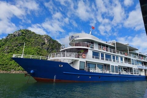 Crucero de lujo de 3 días por la bahía de Halong (2 noches en barco - Cabina con balcón)