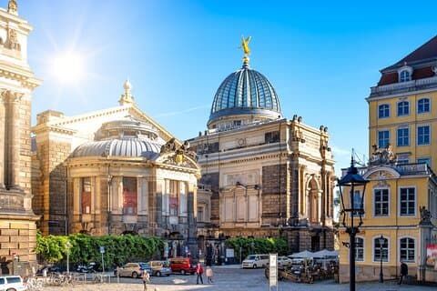 Da Praga al centro storico di Dresda, Zwinger e Frauenkirche in auto