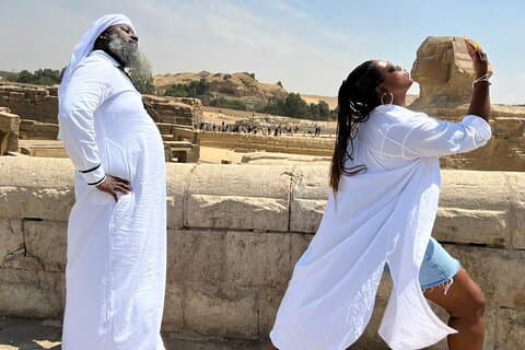 Cairo Layover Tour: Giza-pyramiderne, Christian Cairo Mosque & Dinner Nile Cruise