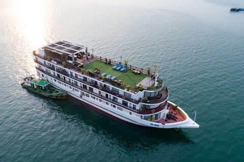 Amanda Cruise - cruzeiro exclusivo de luxo pela Baía de Halong (tour 2D1N)