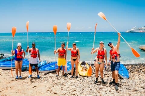 Kayak + snorkel con tortugas