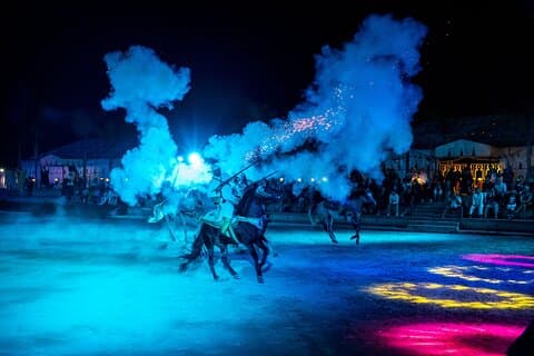 Moroccan Fantasia Dinner Show with Transfer from Agadir/Taghazout