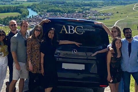 Day trip by van in Champagne small group of 8