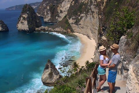 Vanuit Bali Privé-dagtour naar Nusa Penida Oost & West Hoogtepunten