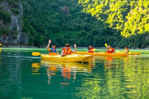 ランハ湾2泊3日サイクリング、カヤック、クルーズ＆バンガロー