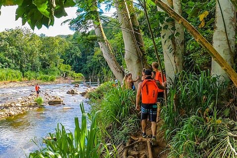 Wailua River Kajak & Vandring äventyr till Secret Falls