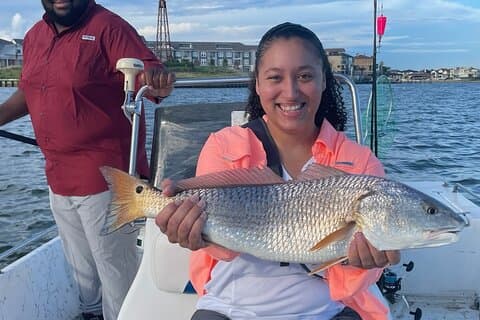 5 timers full guidet fiske tur. Redfish + + Reel i minnene.