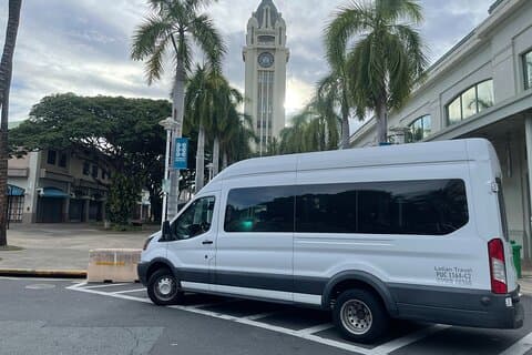 Honolulu Airport & Waikiki Hotels Privétransfer per passagiersbus (tot 14 ppl)